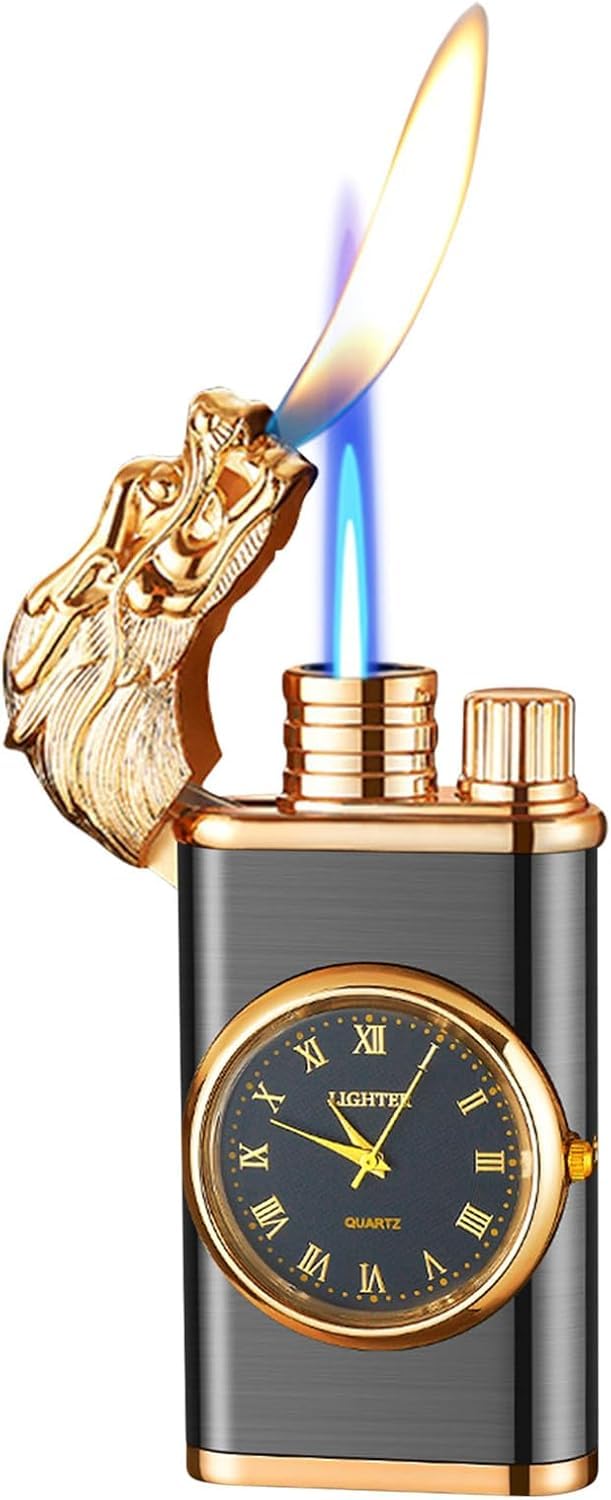 Refillable butane lighter