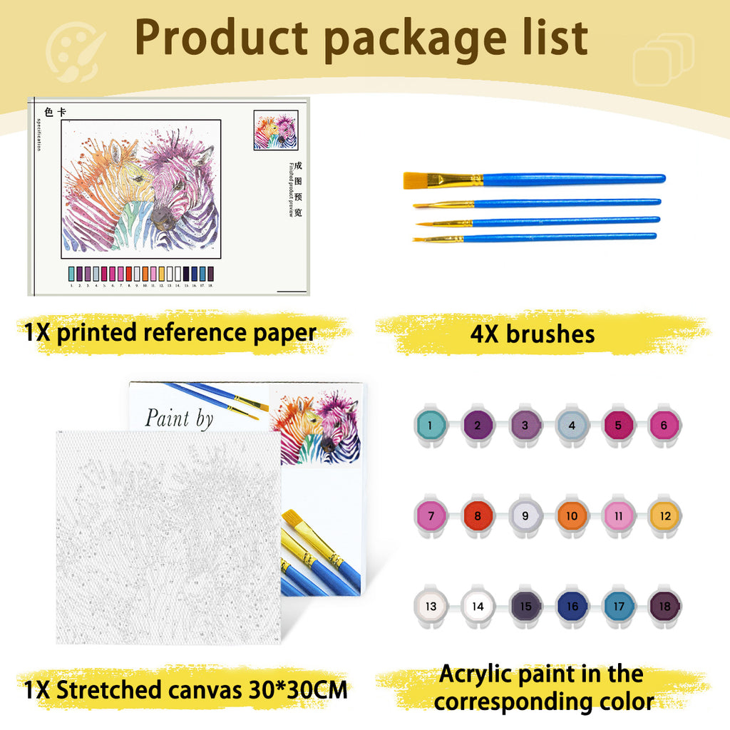 Custom Pattern Size 30*30CM Paint by Numbers